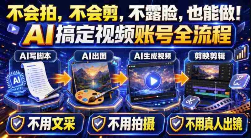 AI短视频起号实战项目,用AI做视频起号,45天涨粉12W,一条广告8.5k,广告接到手软,引流、变现两不误!-湘创网