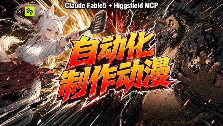 (19477期)AI自动化动漫制作!Claude Fable 5接入Higgsfield MCP,直接生成完整创意内容-湘创网