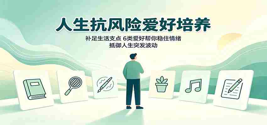 人生抗风险爱好培养：补足生活支点，6类爱好帮你稳住情绪，抵御人生突发波动-湘创网
