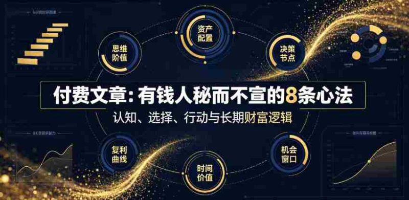 付费文章:有钱人秘而不宣的8条心法-湘创网