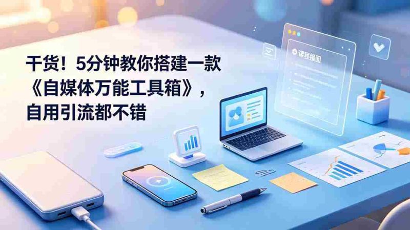 (19064期)干货!5分钟教你搭建一款《自媒体万能工具箱》,自用引流都不错-湘创网