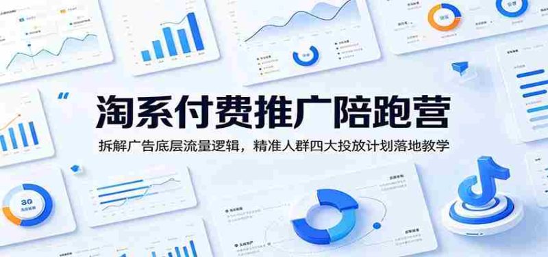 淘系付费推广陪跑营:拆解广告底层流量逻辑,精准人群四大投放计划落地教学-湘创网