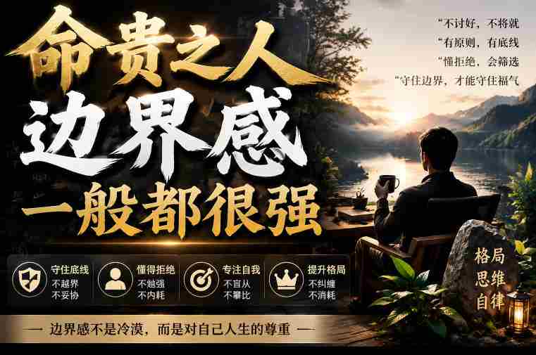 付费文章:命贵之人,边界感一般都很强-湘创网