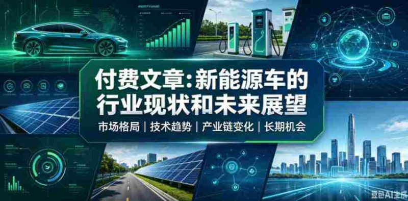 付费文章：新能原车的行业现状和未来展望-湘创网