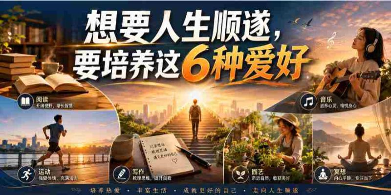 公众号付费文章:想要人生顺遂,要培养这6种爱好-湘创网