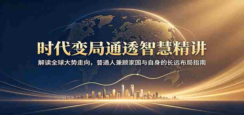 时代变局通透智慧精讲：解读全球大势走向，普通人兼顾家国与自身的长远布局指南-湘创网
