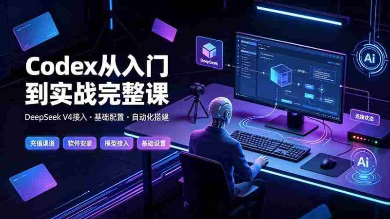 (19257期)Codex从入门到实战完整课|充值·安装·接入DeepSeek,记忆·插件·Skill·CLI·MCP全拆解-湘创网
