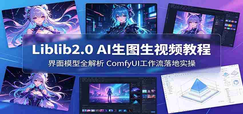 Liblib2.0 AI生图生视频教程：界面模型全解析，ComfyUI工作流落地实操-湘创网