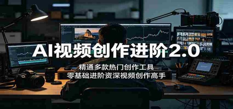 AI视频创作进阶2.0:精通多款热门创作工具,零基础进阶资深视频创作高手-湘创网