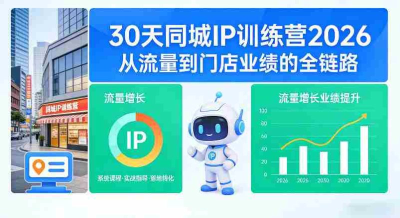 30天同城IP训练营2026年，从流量到门店业绩的全链路（0808更新）-湘创网