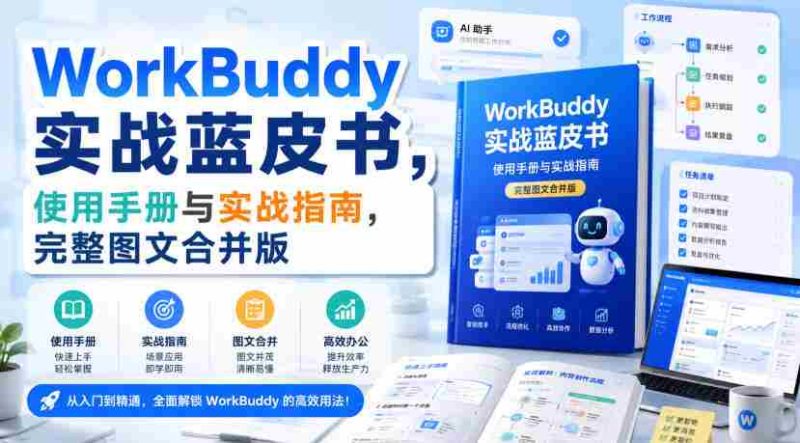 WorkBuddy实战蓝皮书,使用手册与实战指南,完整图文合并版-湘创网