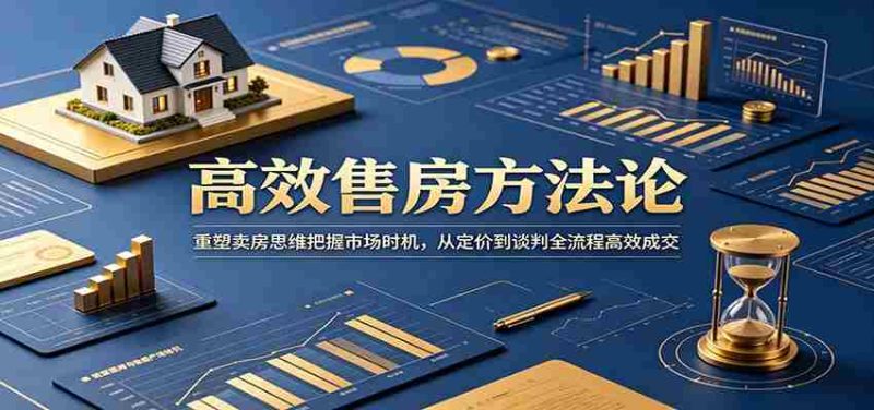 高效售房方法论:重塑卖房思维把握市场时机,从定价到谈判全流程高效成交-湘创网