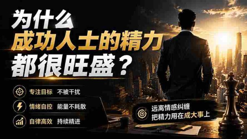 (19754期)付费文章:为什么成功人士的精力都很旺盛?-湘创网