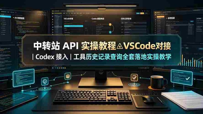 (19520期)中转站 API 实操教程△VSCode 对接|Codex 接入|工具历史记录查询全套落地实操教学-湘创网