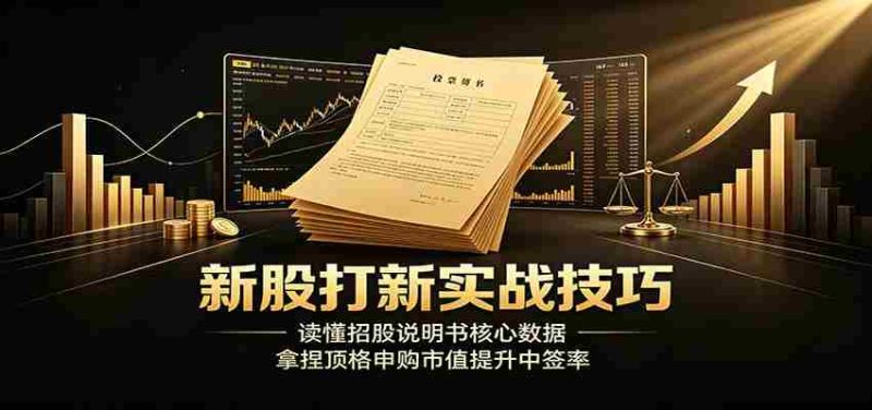 新股打新实战技巧:读懂招股说明书核心数据,拿捏顶格申购市值提升中签率-湘创网