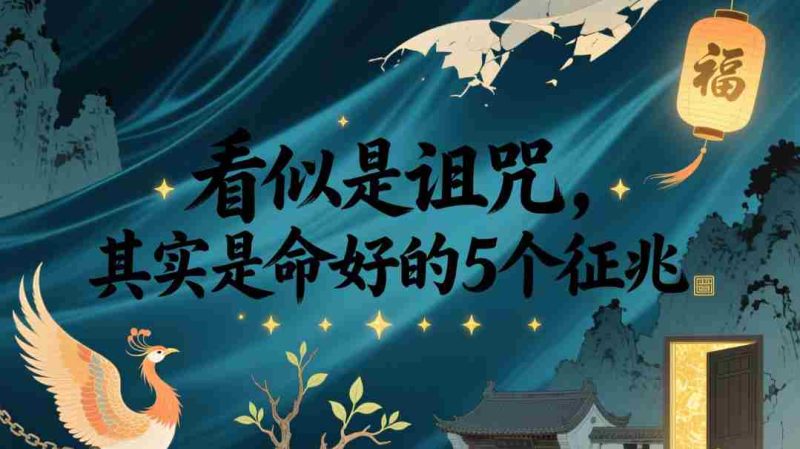 付费文章:看似是诅咒,其实是命好的5个征兆-湘创网