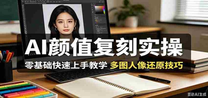 AI颜值复刻实操,零基础快速上手教学,多图人像还原技巧-湘创网