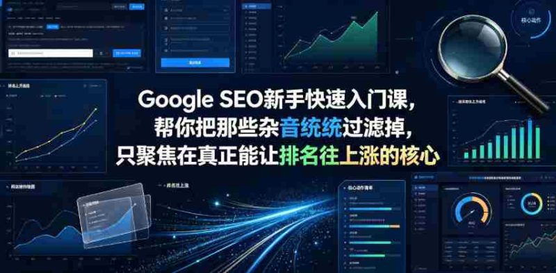 Google SEO新手快速入门课,帮你把那些杂音统统过滤掉,只聚焦在真正能让排名往上涨的核心动作【原创双语字幕】-湘创网