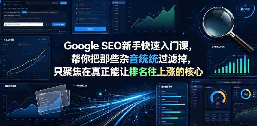 Google SEO新手快速入门课,帮你把那些杂音统统过滤掉,只聚焦在真正能让排名往上涨的核心动作【原创双语字幕】