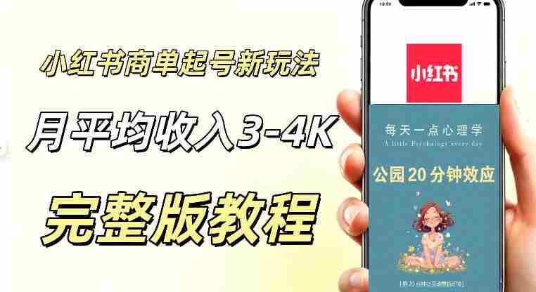 小红书商单新玩法,适合有耐心的人做,月平均3000-4000左右,支持矩阵放大增收-湘创网