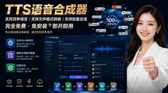 （19374期）最新TTS配音，支持批量，支持文件格式转换，功能超多-湘创网