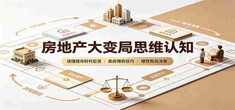 房地产大变局思维认知:读懂楼市时代巨变,卖房博弈技巧,理性购房决策-湘创网