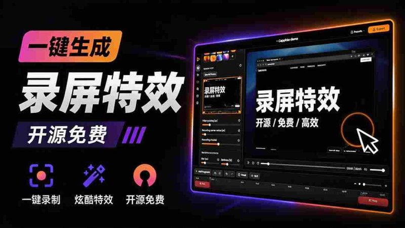 （19893期）Windows录屏神器来了！一键添加自动缩放、光标润色与画面美化效果，轻松省下笔录屏软件费用 Capptivo-湘创网