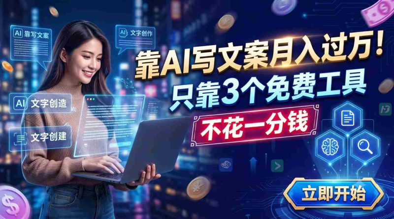 (19266期) 靠AI写文案月入过万,只靠3个免费工具,不花一分钱-湘创网