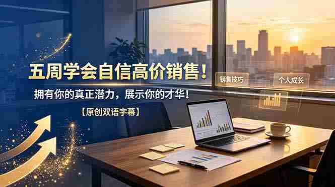 (19071期)五周学会自信高价销售!拥有你的真正潜力,展示你的才华!【原创双语字幕】-湘创网