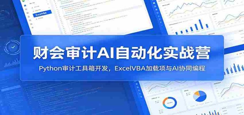 财会审计AI自动化实战营:Python审计工具箱开发,ExcelVBA加载项与AI协同编程-湘创网