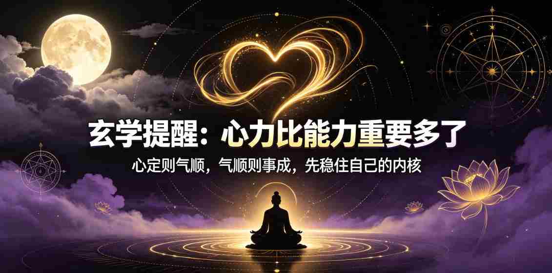 付费文章:玄学提醒:心力比能力重要多了