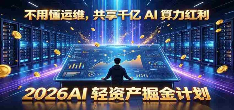 不用懂运维，共享千亿 AI 算力红利，2026AI 轻资产掘金计划-湘创网