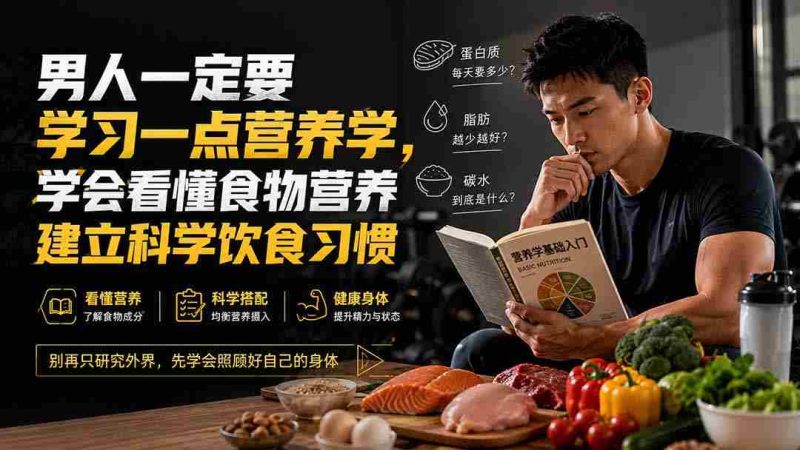 （20055期）付费文章：男人一定要学习一点营养学，学会看懂食物营养建立科学饮食习惯-湘创网