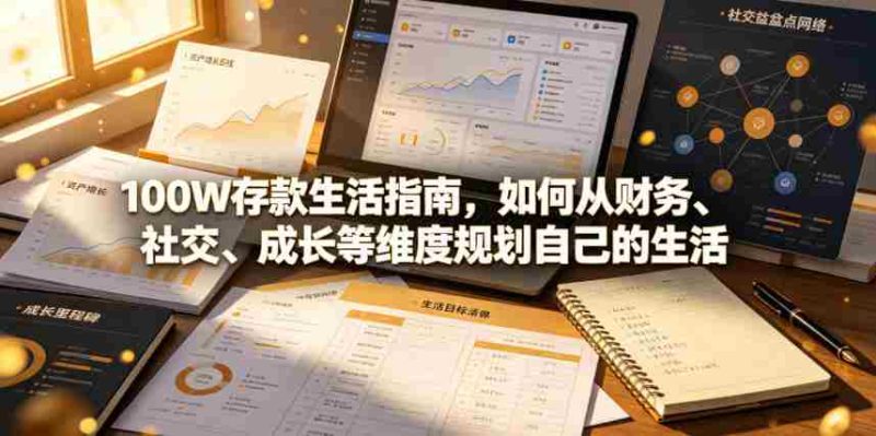 付费文章:100W存款生活指南,如何从财务、社交、成长等维度规划自己的生活-湘创网