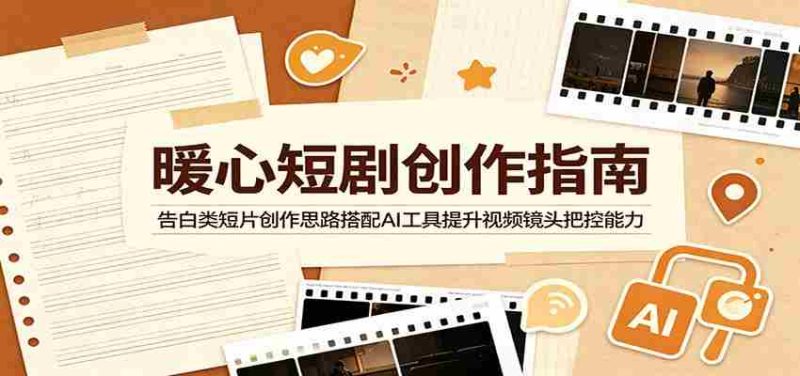 暖心短剧创作指南:告白类短片创作思路搭配AI工具提升视频镜头把控能力-湘创网