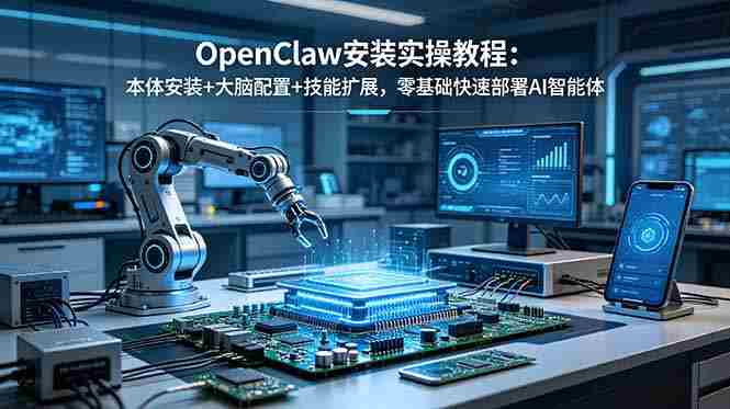 （18982期）OpenClaw安装实操教程：本体安装+大脑配置+技能扩展，零基础快速部署AI智能体-湘创网