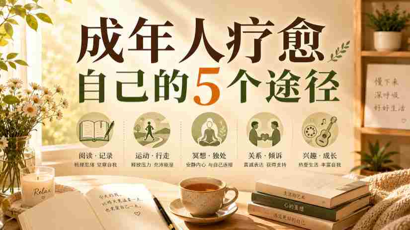付费文章：成年人疗愈自己的5个途径-湘创网