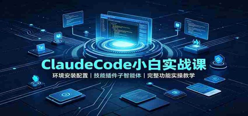 ClaudeCode小白实战课:环境安装配置,技能插件子智能体,完整功能实操教学-湘创网