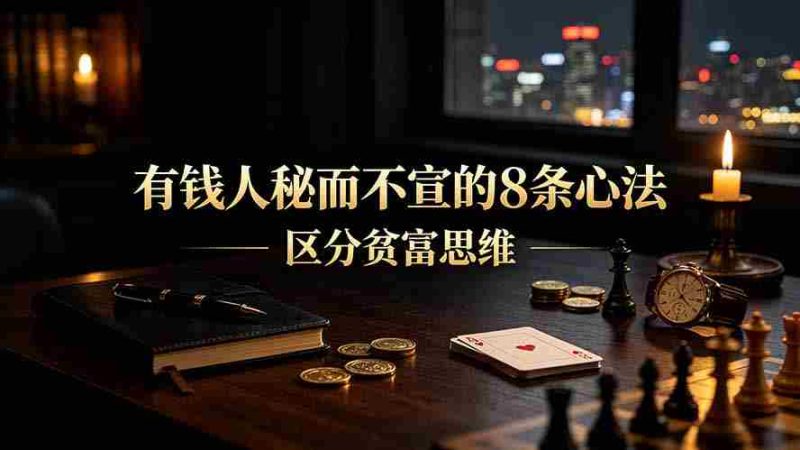 （19413期）付费文章：有钱人秘而不宣的8条心法｜区分贫富思维-湘创网