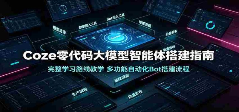 Coze零代码大模型智能体搭建指南:完整学习路线教学,多功能自动化Bot搭建流程-湘创网