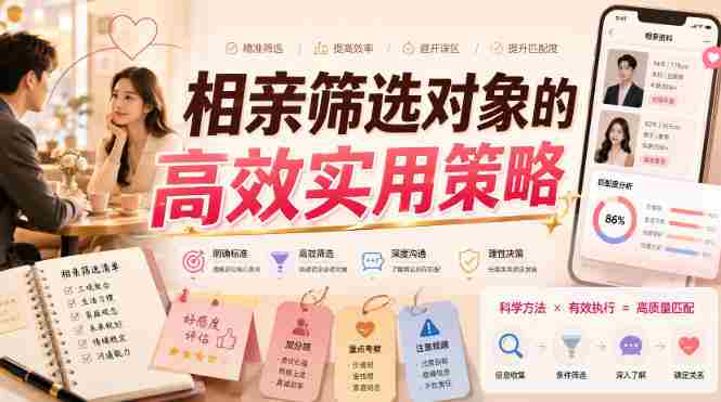 付费文章:相亲筛选对象的高效实用策略-湘创网
