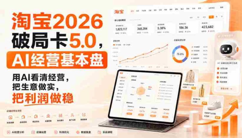 智篆商业-淘宝2026破局卡5.0，AI经营基本盘，用AI看清经营，把生意做实，把利润做稳-湘创网