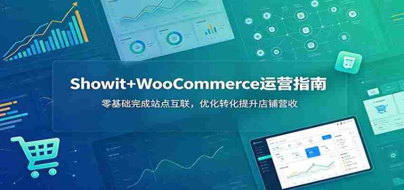 Showit+WooCommerce运营指南:零基础完成站点互联,优化转化提升店铺营收-湘创网