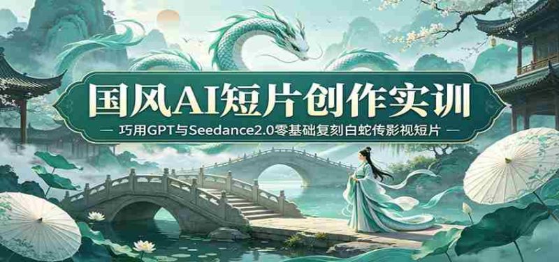 国风AI短片创作实训:巧用GPT与Seedance2.0零基础复刻白蛇传影视短片-湘创网