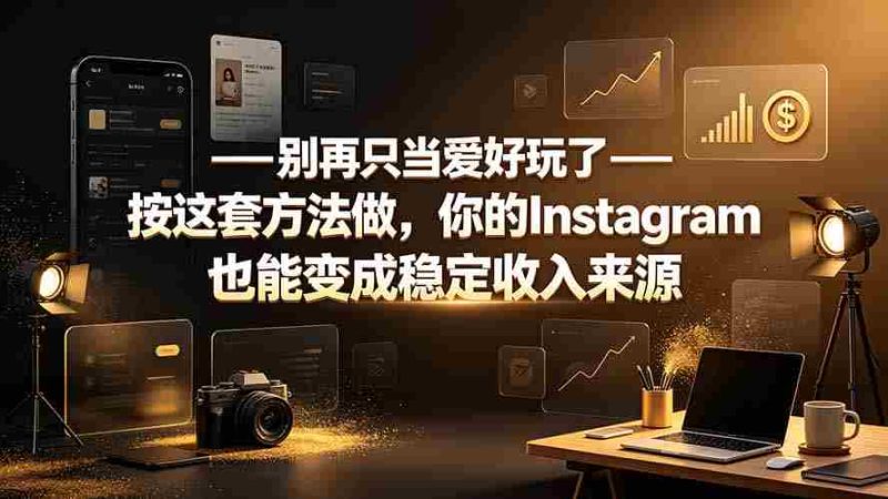 （19591期）别再只当爱好玩了——按这套方法做，你的Instagram也能变成稳定收入来源-湘创网