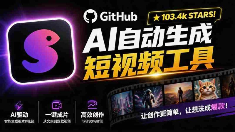 (19896期)Github上 103.4k stars 项目!AI自动生成短视频工具,输入主题即可生成文案配音字幕 MoneyPrinterTurbo-湘创网