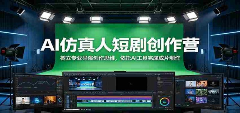 AI仿真人短剧创作营:树立专业导演创作思维,依托AI工具完成成片制作-湘创网