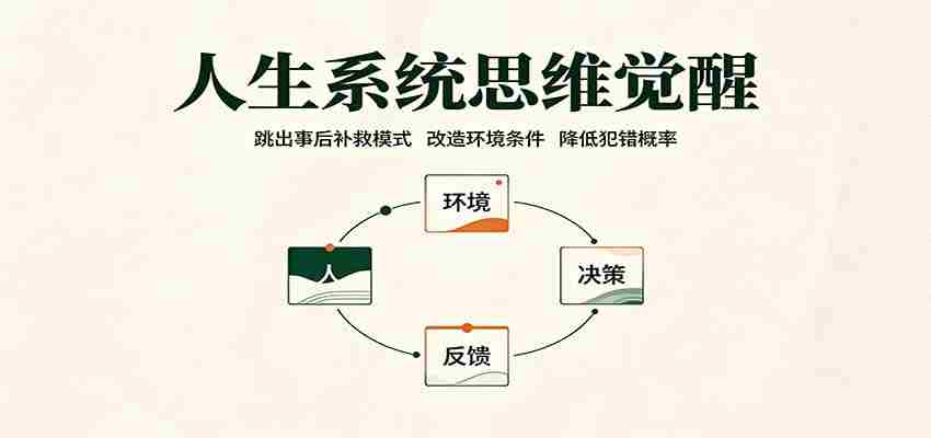 人生系统思维觉醒：跳出事后补救模式，改造环境条件，降低犯错概率-湘创网
