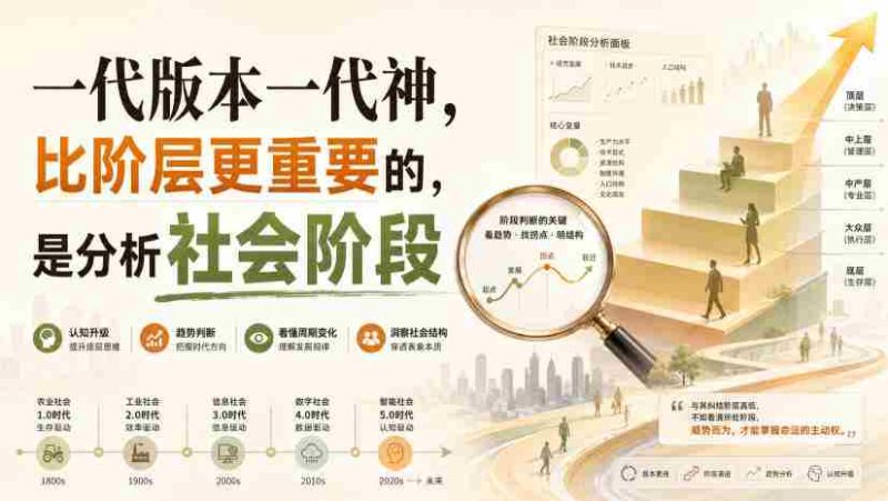 付费文章:一代版本一代神,比阶层更重要的,是分析社会阶段-湘创网