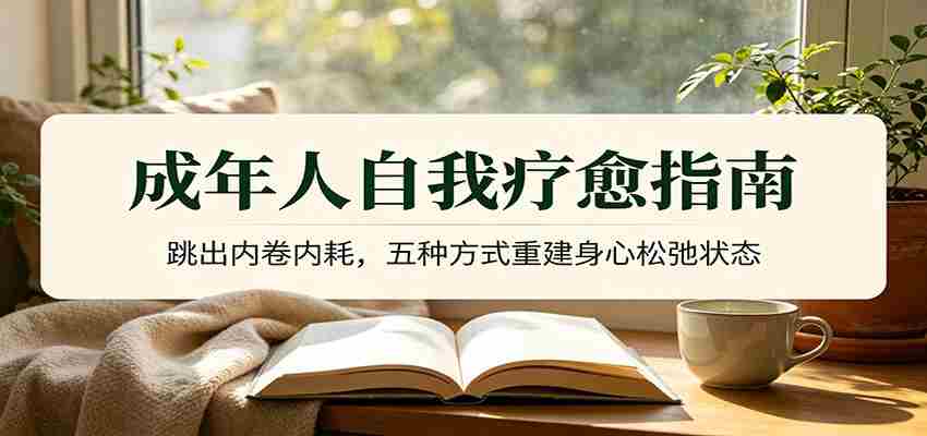 成年人自我疗愈指南：跳出内卷内耗，五种方式重建身心松弛状态-湘创网